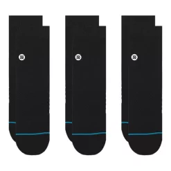 NIKE -NIKE FGL 333758965 01 b Stance Mens Foundation Icon Quarter Crew Socks 3 Pack A356A21IQP BLKc
